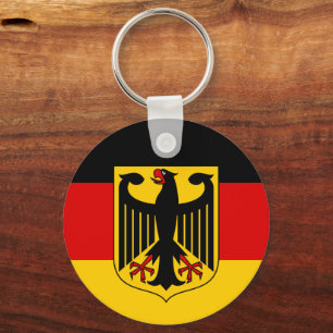 German flag & Eagle Emblem, Germany / sports fan Key Ring