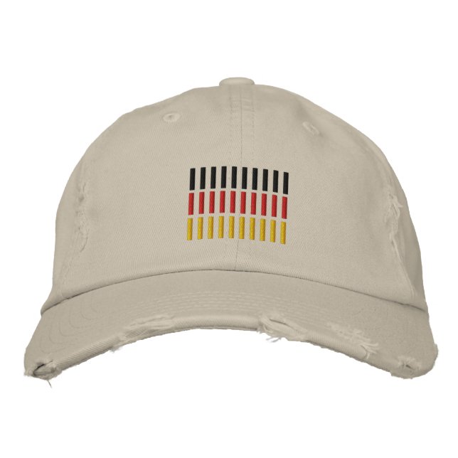 German Flag Embroidered Embroidered Hat (Front)