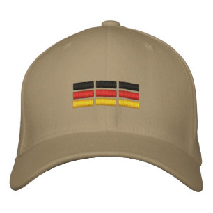 German Flag Embroidered Hat