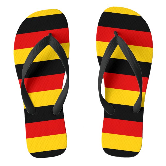 German flag flip flops (Footbed)