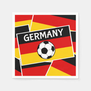 German Flag Football Napkin