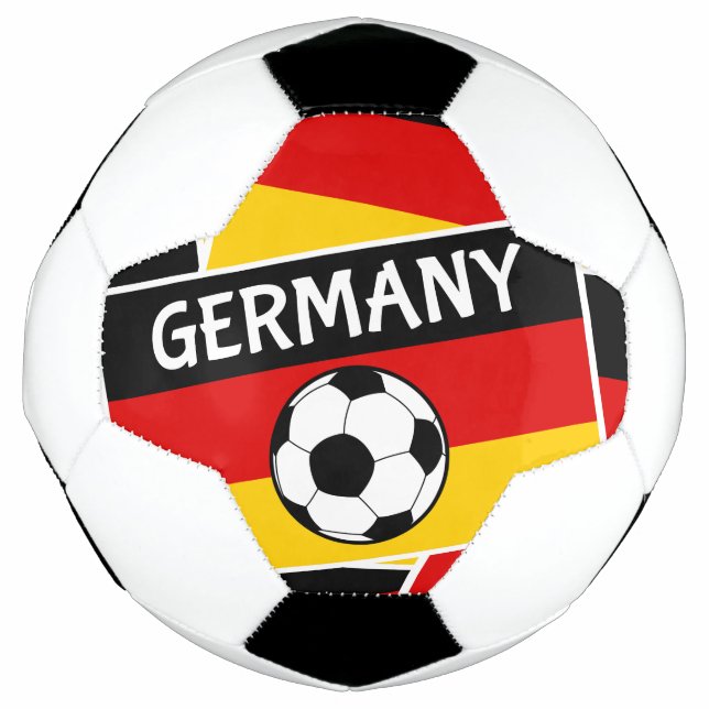 German Flag Football Soccer Ball Collage (Front)