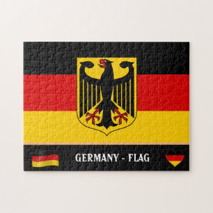 German Flag & German country / Germany Jigsaw Puzzle
