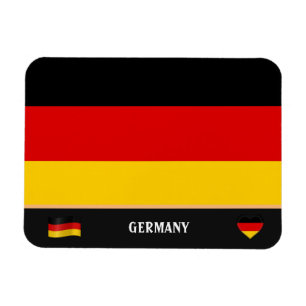 German Flag & German country travel / Germany Magnet