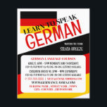 German Flag, German Language Course Advertising Flyer<br><div class="desc">German Flag,  German Language Course Advertising Flyers By The Business Card Store.</div>