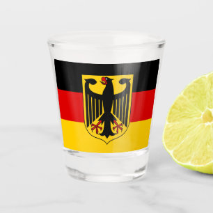 German Flag & Germany country patriot /sports Shot Glass