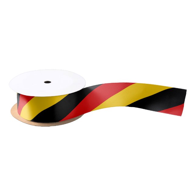 German Flag & Germany travel, holiday /sport fans Satin Ribbon (Spool)