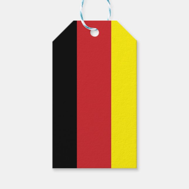 German Flag Gift Bag Tags (Front)