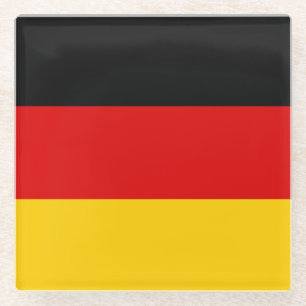 German Flag Glass Coaster