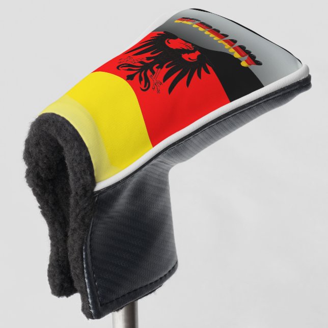 German flag golf head cover (3/4 Front)