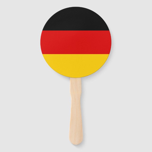 German Flag Hand Fan (Front)