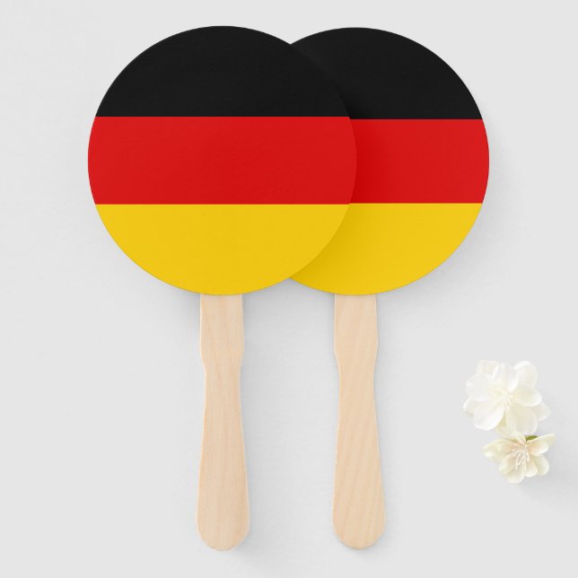 German flag hand fan (Front and Back)