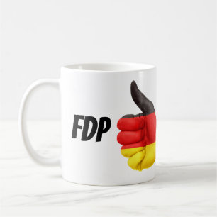 German flag hand FDP Coffee Mug