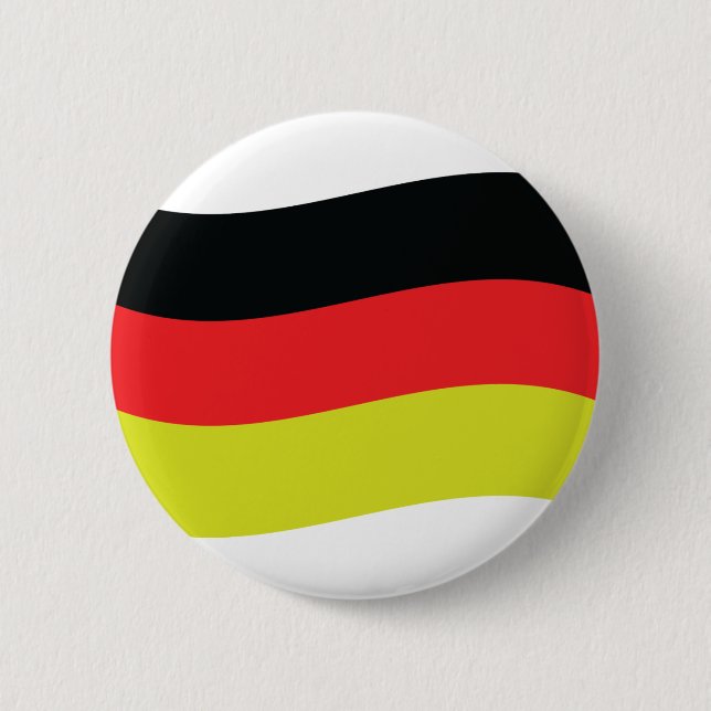 german flag icon 6 cm round badge (Front)