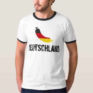 German flag in a sausage, the deutsche wurst T-Shirt
