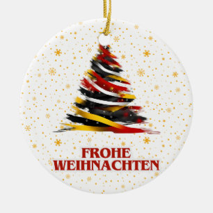 GERMAN FLAG INSPIRED CERAMIC TREE DECORATION