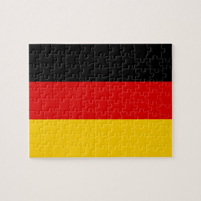 German flag jigsaw puzzle (Horizontal)