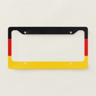 German flag  licence plate frame