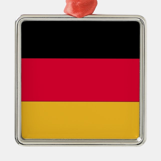 German Flag Metal Tree Decoration (Front)