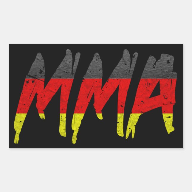 German Flag MMA Sticker (Front)