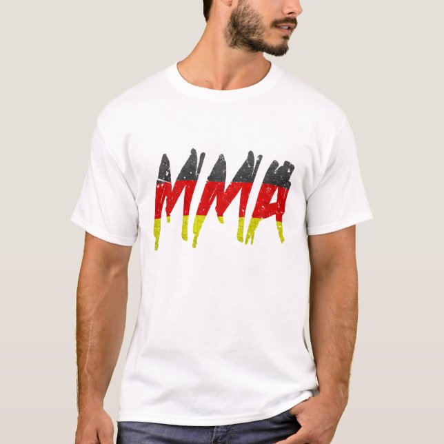 German Flag MMA T-Shirt (Front)