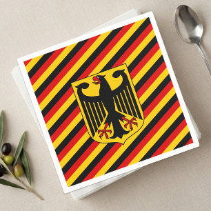 German flag Napkins, Coat of Arms, Deutschland Napkin