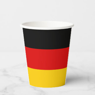 German flag paper cups