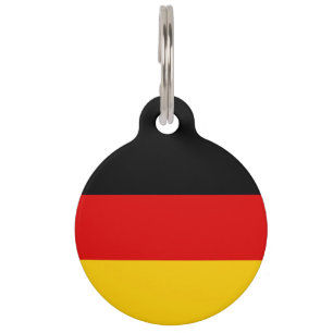 German flag pet tag