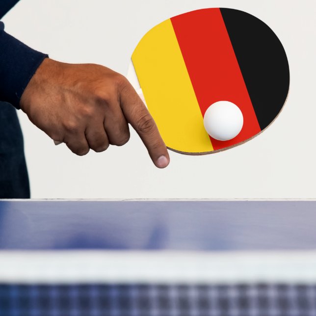 German flag ping pong paddle for table tennis (Insitu)