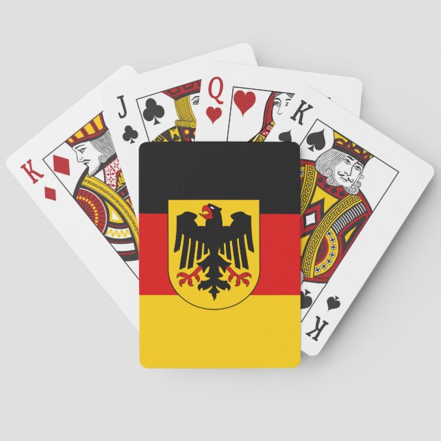 German flag playing cards (Back)