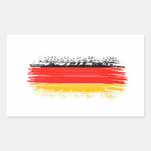 German flag rectangular sticker