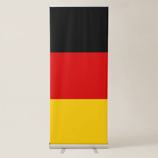 German flag retractable banner (Front)