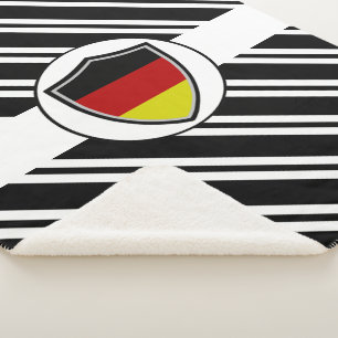 German flag sherpa blanket