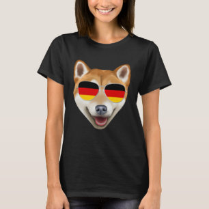German Flag Shiba Inu Dog Germany Pocket T-Shirt