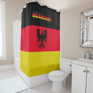 German flag shower curtain