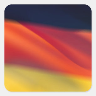 German Flag Square Sticker