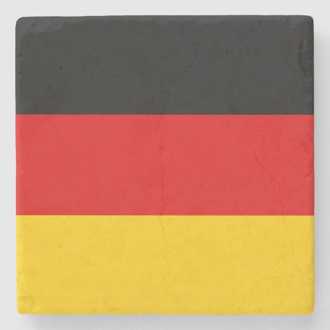 German Flag Stone Coaster (Front)