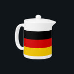 German Flag Teapot<br><div class="desc">Add a touch of German elegance to your tea time with our exclusive teapot featuring the flag of Germany! Crafted with meticulous attention to detail, this teapot is more than just a functional item; it’s a celebration of Germany’s heritage and cultural pride. The elegant design prominently displays the iconic German...</div>