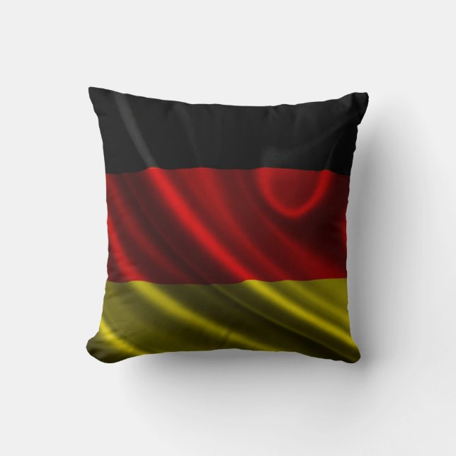 German Flag Throw Pillow (Front)