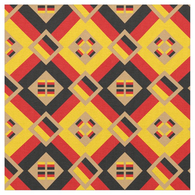 German Flag & Trendy Germany Fabric fashion GLD (Close Up)