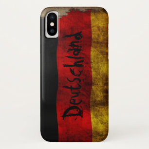 German Flag - Vintage... iPhone X Case