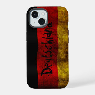 German Flag - Vintage iPhone 15 Case