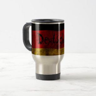 German Flag - Vintage... Travel Mug