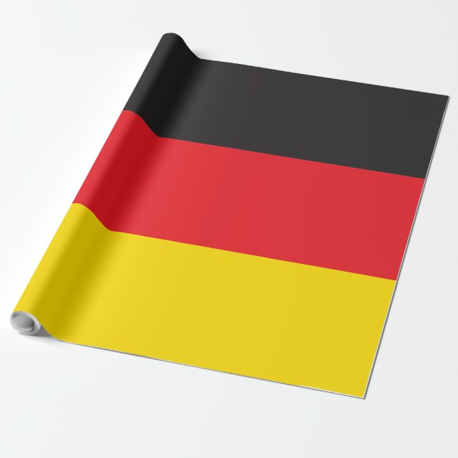 German flag wrapping paper (Unrolled)