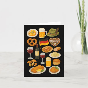 German Food And Beer Festival Card