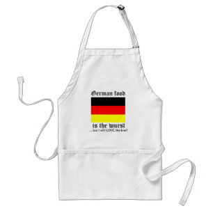 German food is the wurst standard apron