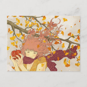 German for Autumn Postcard