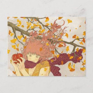 German for Autumn Postcard