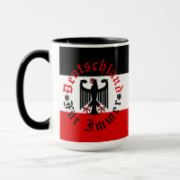 German Forever/black eagle/Deutschland flag  Mug