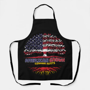 German Germany US American UUSA United States Tree Apron